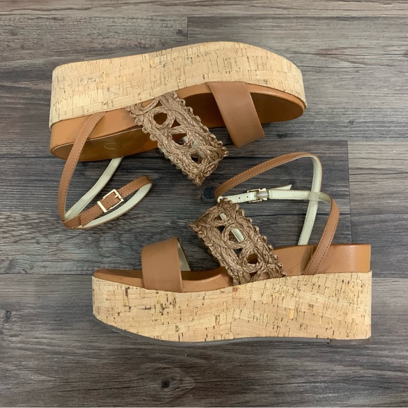 Jessica Simpson Brown Callri Wedge Sandals Size 10 - Picture 3 of 13